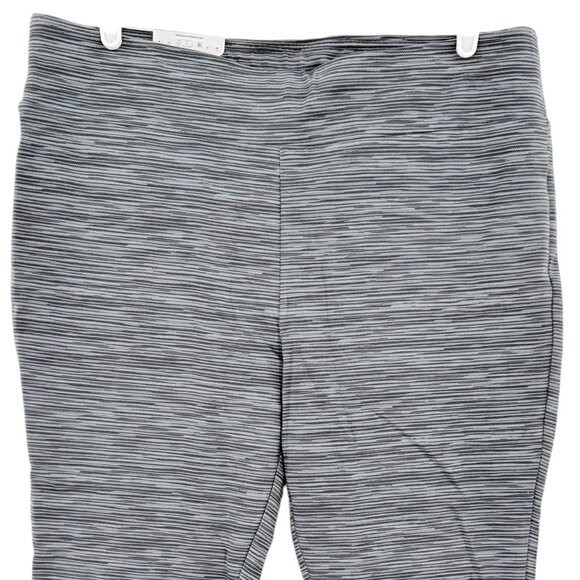 Terra & Sky Women's Space Dye Grey Capri Legging Plus Size 1X (16W-18W) NWT - Picture 3 of 11